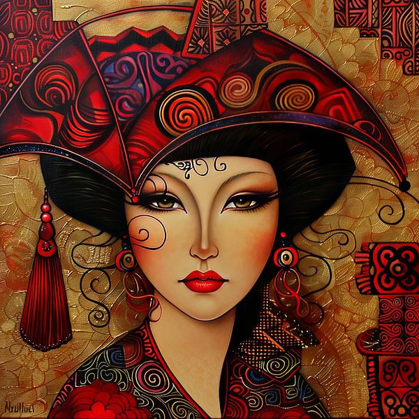 Asian portrait by Egon Zitter