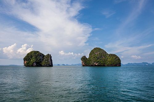 Landschappen van het Nationale Park van Phang Nga in Thailand