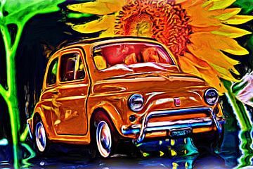 Fiat 500 surreal by DeVerviers