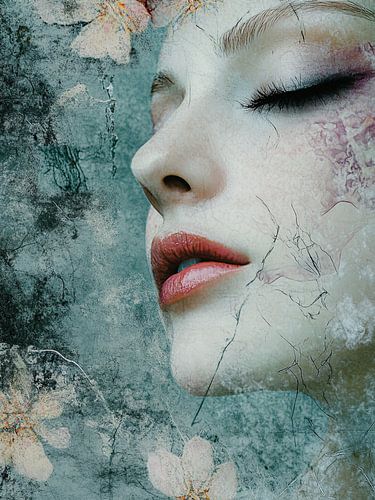 Portrait abstrait moderne