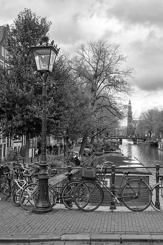 Prinsengracht en Westerkerk in Amsterdam