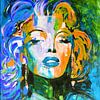 Marilyn Monroe Spontanée sur Kathleen Artist Fine Art