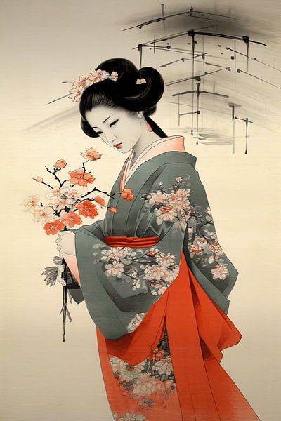 Enchanting Geisha, Harmony of Beauty by Peter Balan