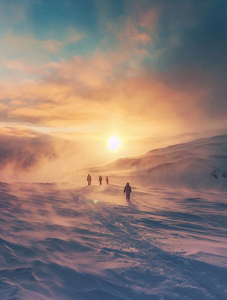 Winterlandschap avontuur van fernlichtsicht
