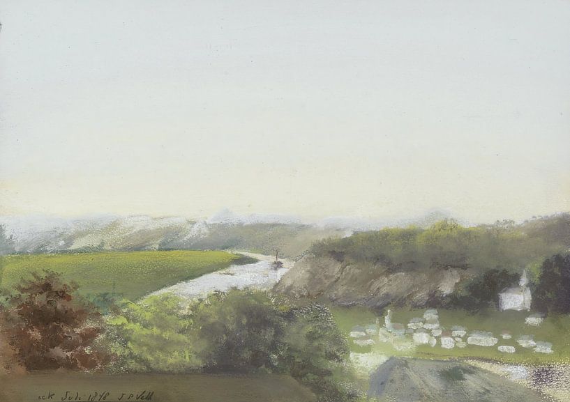 Mountain landscape with a river, Jan Veth by All the Masters