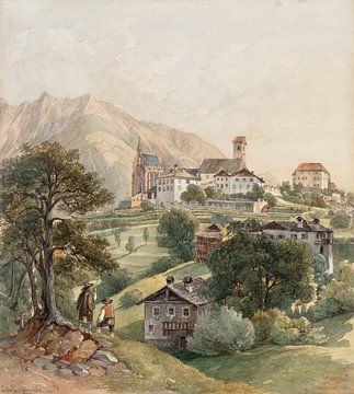 Johann Nepomuk Passini, Schenna bij Meran, 1868 van Atelier Liesjes