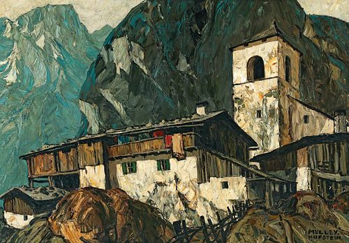 Mountain church and farm, Oskar Mulley
