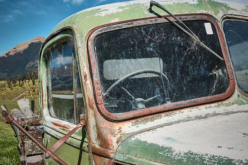 Truck met pensioen close-up