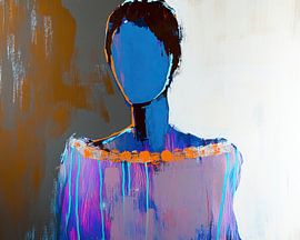 Moderne Vrouw | Shadow and Light Mosaic van De Mooiste Kunst