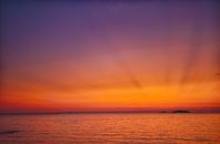 Zonsondergang Funtana, Kroatië van Patrick van Oostrom thumbnail