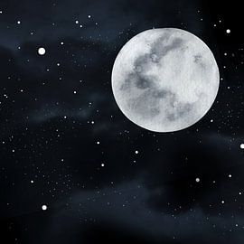Der Mond des lebendigen Gemäldes