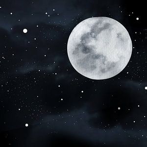La lune de la peinture vivante