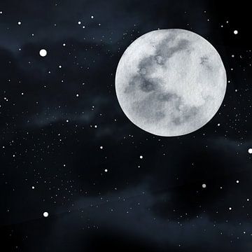 Der Mond des lebendigen Gemäldes