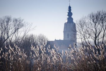 Paysage d'hiver Mespelare, Flandre, Belgique sur Imladris Images