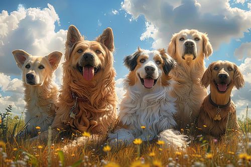 honden in en rondom het huis