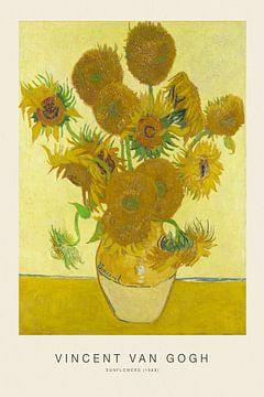 Sunflowers - Vincent van Gogh by Nook Vintage Prints