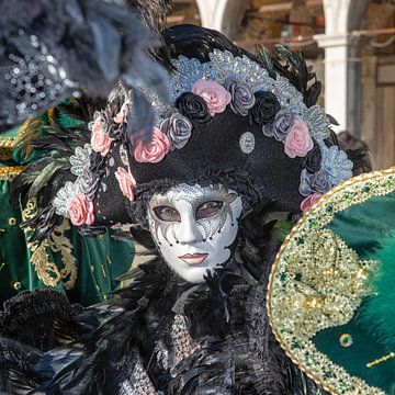 Carnaval op het San Marcoplein in Venetië