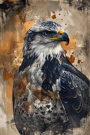 Abstrakter Adler in dynamischem Ausdruck von Art & Soul Creations