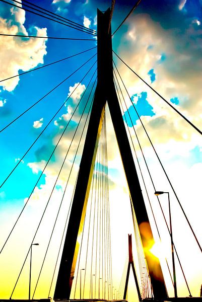 Köhlbrand bridge S3 (portrait photo) by Norbert Sülzner