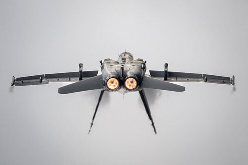 Finse F-18 met afterburner van Dennis Janssen