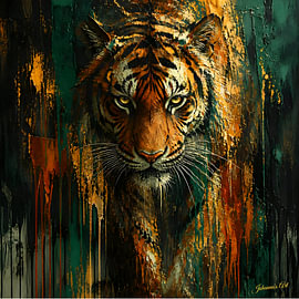 Primal – Expressionist Wildlife - Tiger