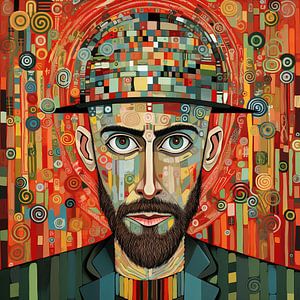 Hundertwasser Portrait by Natasja Haandrikman