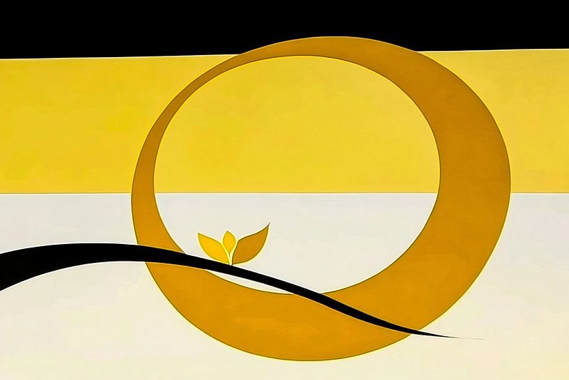 Abstract circles with leaf design by Art & Soul Creations