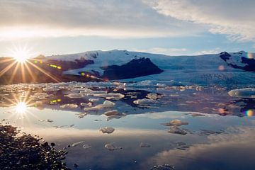 Fjallsárlón ijsmeer, IJsland van Marly Tijhaar