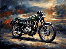 Sur les routes dorées au guidon d'une BSA Gold Star sur Jan Keteleer