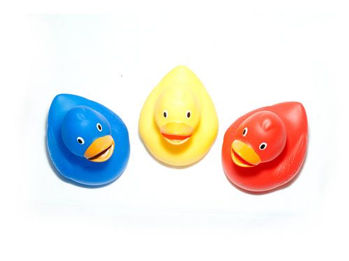 Three duckies on the wall!