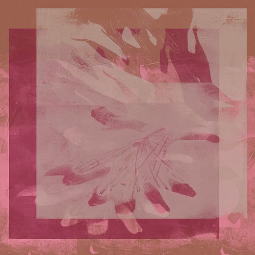 Modern abstract landschap in warme kleuren nr. 7