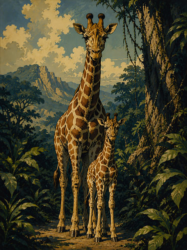 Giraffen van het Verloren Junglepad