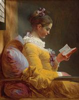 Lezend meisje, Jean-Honoré Fragonard -zonnestralen