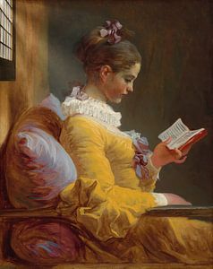 Lesendes Mädchen, Jean-Honoré Fragonard - Sonnenstrahlen