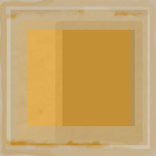 Shabby-Chic in Gelb. Minimalistische moderne abstrakte geometrische Kunst in Pastellfarben. von Dina Dankers