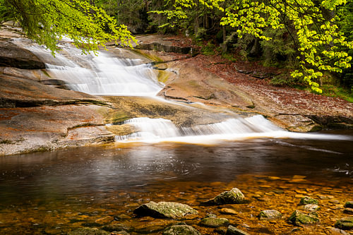 Kleiner Wasserfall im Riesengebirge von Holger W. Spieker
