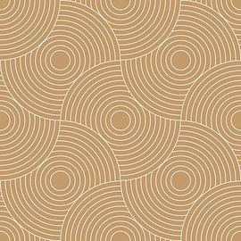 Motif rétro japonais. Illustration géométrique abstraite en or 4 sur Dina Dankers