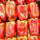 paprika, groene, fruit, markt, rood van Leo van Maanen thumbnail