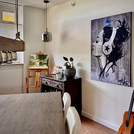Klantfoto: RUNAWAY SKIES van LOUI JOVER, als artframe