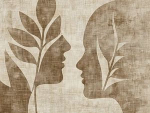 Minimalistische Porträtmalerei | Gesichter der Natur
