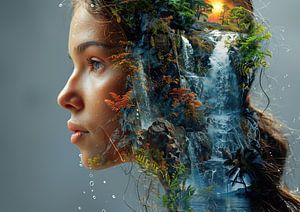 Natur Scherenschnitt 990 | Collage | Modern