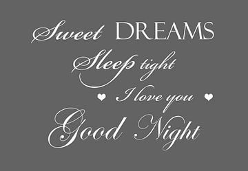 Tekst Sweet dreams - Donker grijs van Sandra Hazes