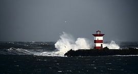 Lighthouse in storm by Heiko Harders