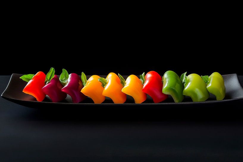 Paprika Vielfalt von Poster Art Shop