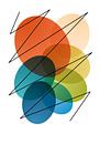 Modern geometrisch kleurrijk abstract van Raymond Wijngaard thumbnail
