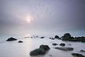 Noordzeestrand in de mist  sur Ingrid Van Damme fotografie