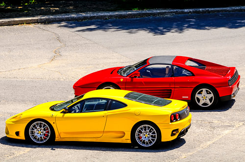 Ferrari 360 Challenge Stradale and Ferrari 348 TS sports cars