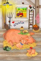 Mijn grappige varken Rosalie