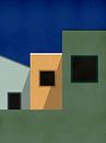 Drei Häuser - Architektur-Illustration von MDRN HOME Miniaturansicht