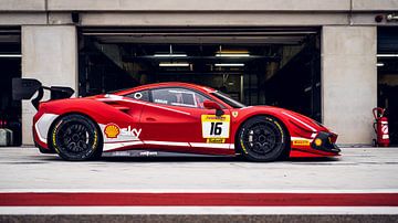 Ferrari 488 Challenge Evo on track